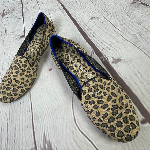 ROTHY’S animal print leopard round toe loafer ballet flexible flats shoes, sz 8 - Picture 10 of 10